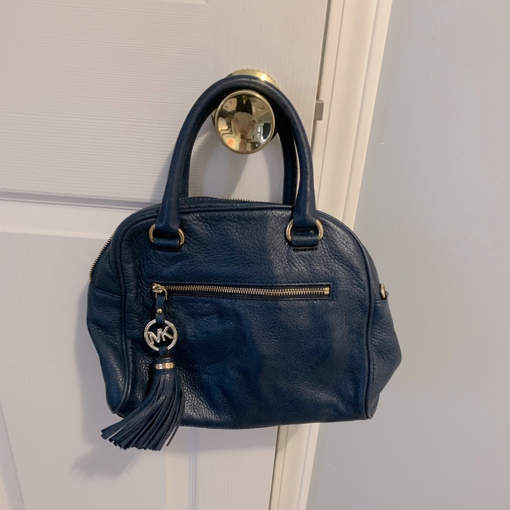Navy blue Michaels Kors purse